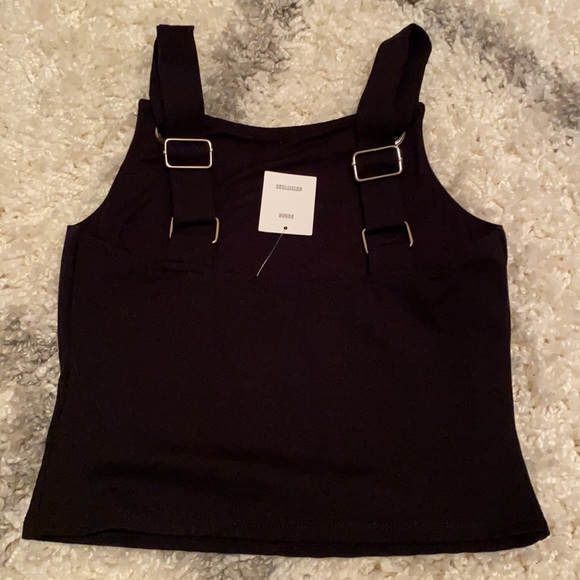 Black urban outfitters apron tie top. - Picture 2 of 4